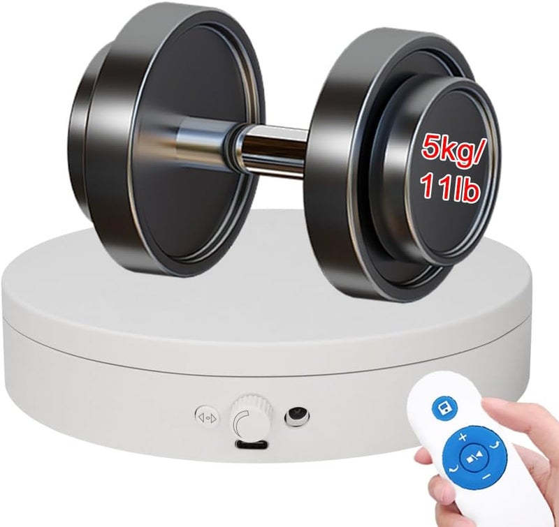 ComXim Knob Speed Adjustment Remote Control Motorized Rotating Display Stand 3d scanner Electric Turntable rotating platform for Photography Products Shows,Jewelry,Watch,3D Models,Cake Support AAA - Image 1